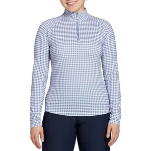Lady Hagen‎ Polo Top Women Size Medium UV Long Sleeve 1/4 Zip Golf Cooling NEW